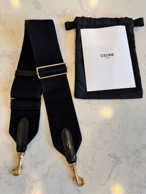 Celine adjustable wool strap